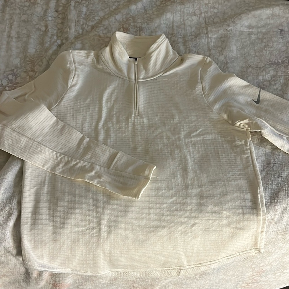 Nike half zip running top with cozy warm lining size M